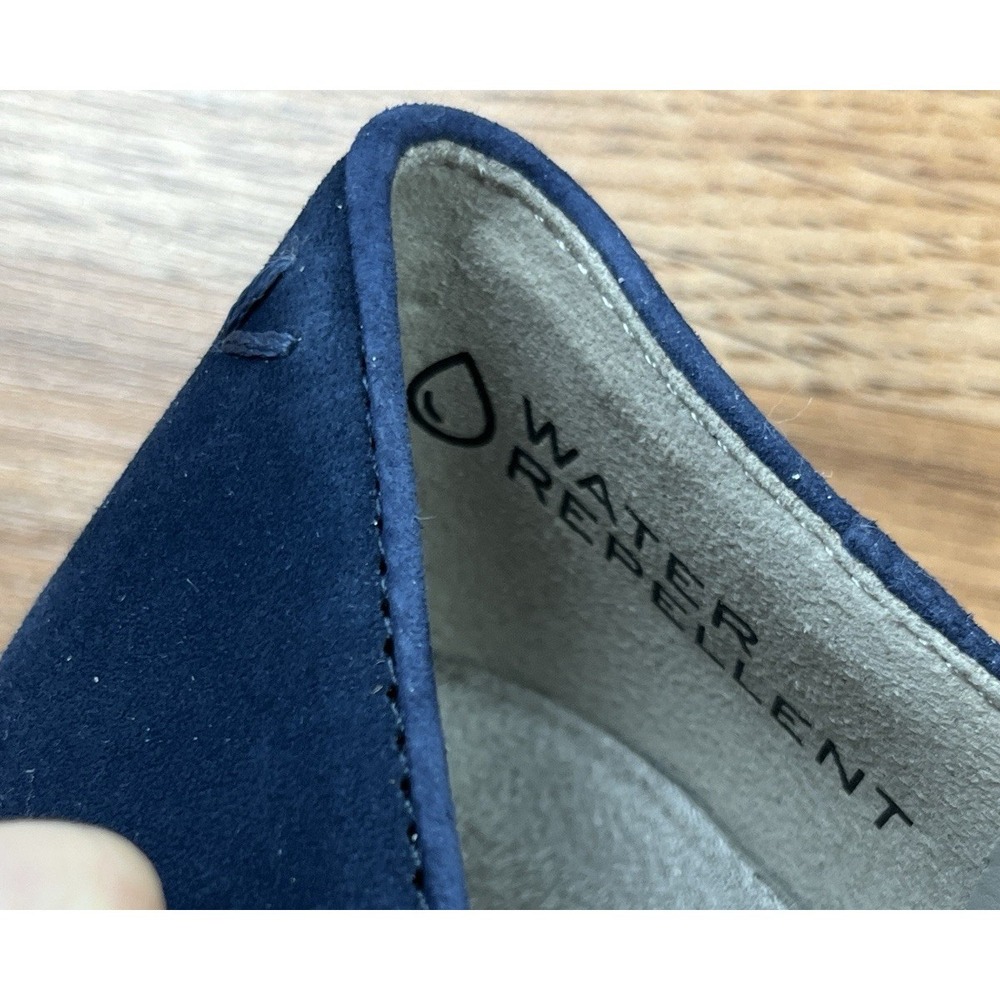 Vionic Willa Wedge Navy Blue‎ Suede Women's Size 8.5 WIDE NEW - Picture 11 of 11